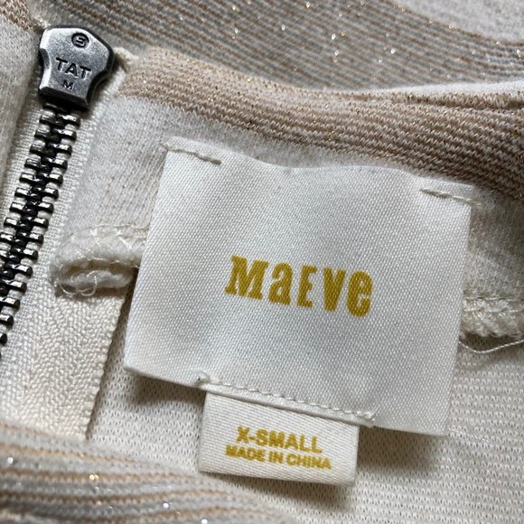 ANTHROPOLOGIE MAEVE | Sparkle Ruffle Sleeve Top | Size XS - Picture 9 of 10